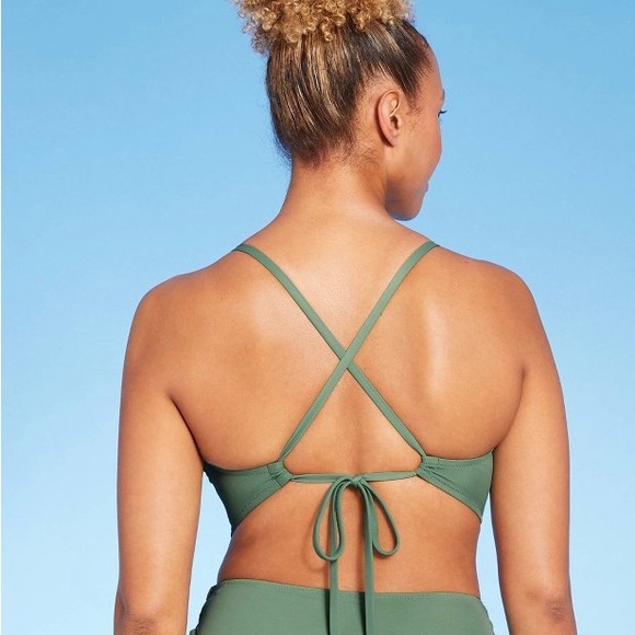 Women’s Longline Cutout Bikini Top Shade & Shore - Picture 2 of 8